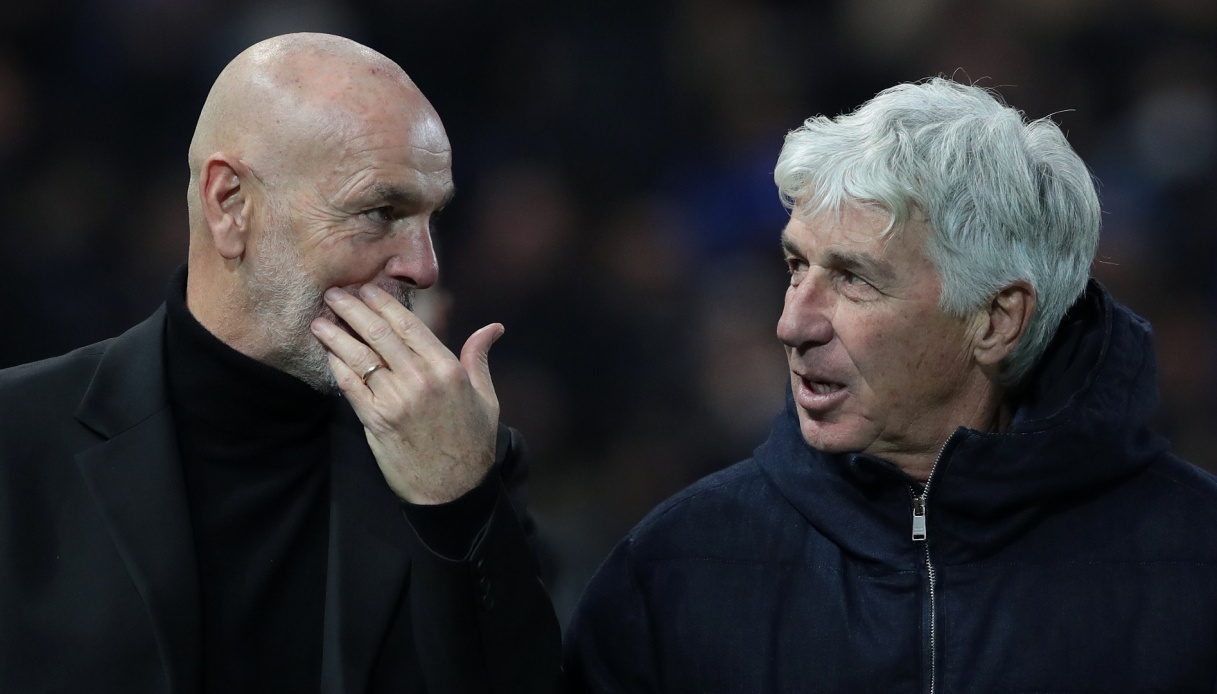 Milan Atalanta Stefano Pioli And Gian Piero Gasperini United Against