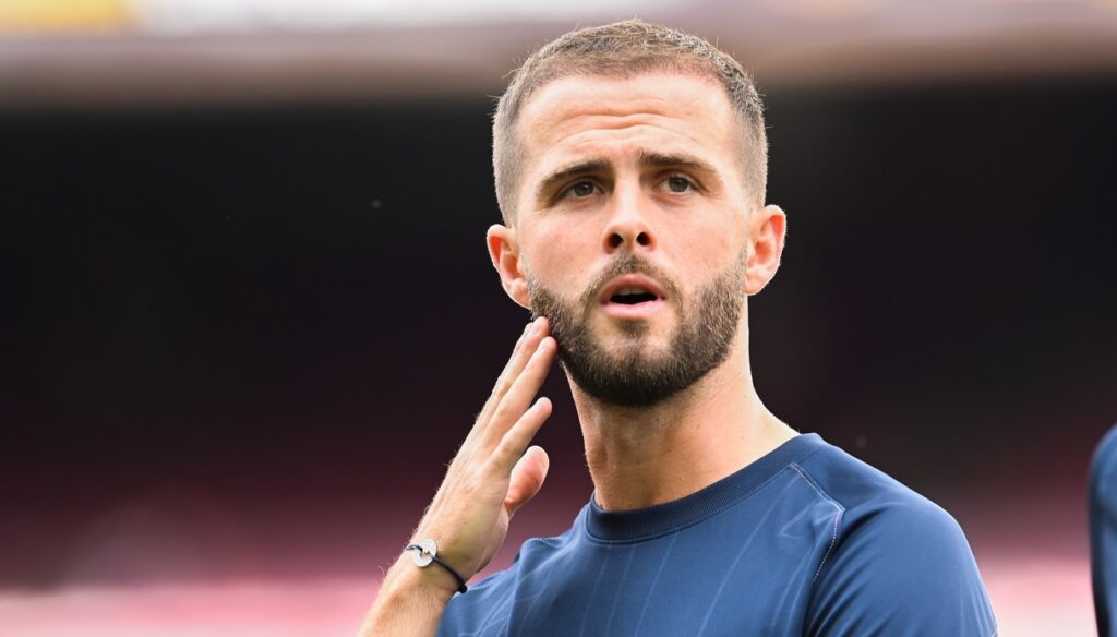 Miralem Pjanic winks at Juventus