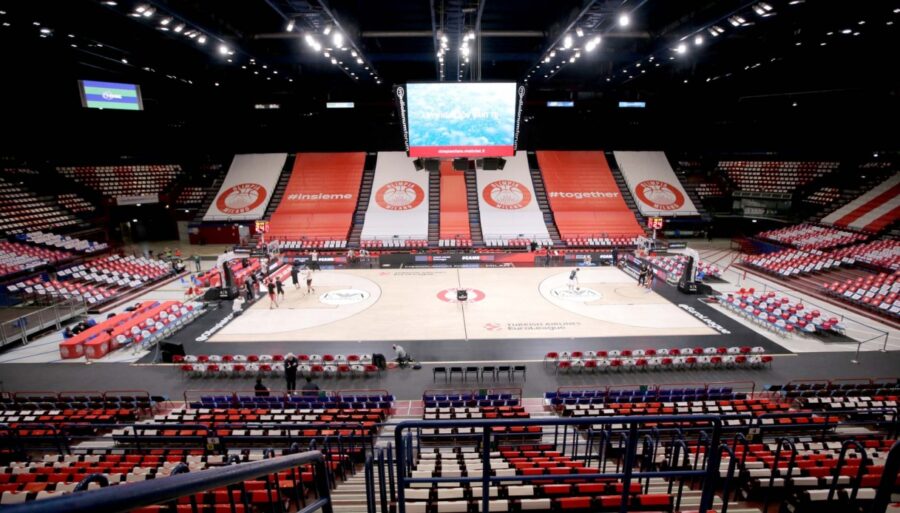 Olimpia Milano dedicates the Forum’s parquet floor to Cesare Rubini