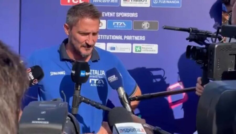 Gianmarco Pozzecco says thank you and apologizes to Pajola