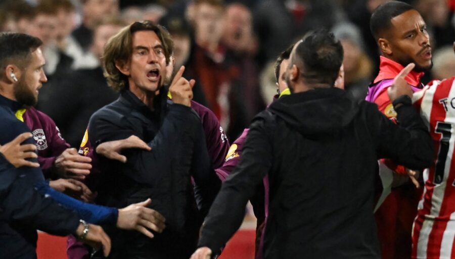 Premier, tough night for De Zerbi: almost brawl with Frank