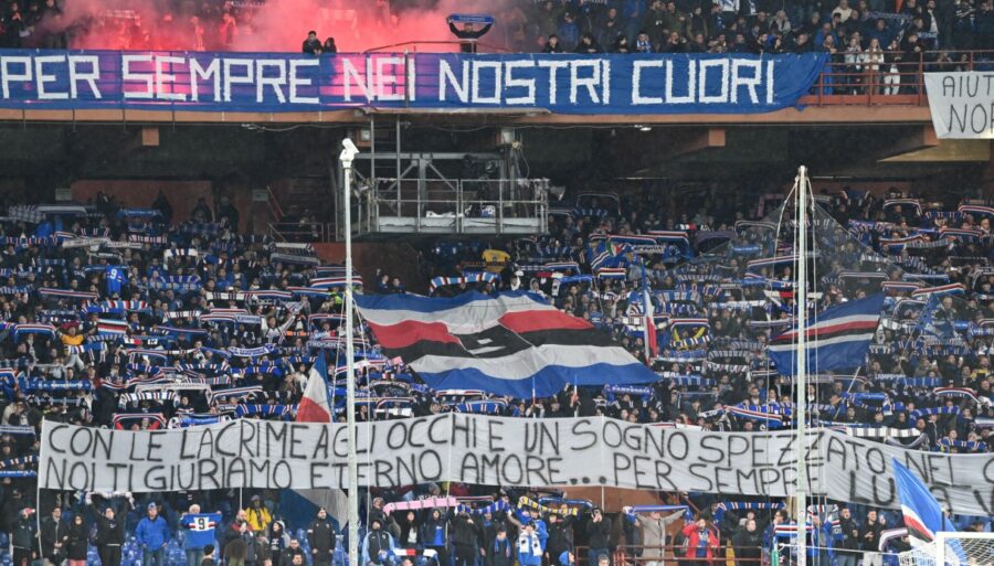 Marassi remembers Vialli and Mihajlovic, Dejan Stankovic wracked with emotion