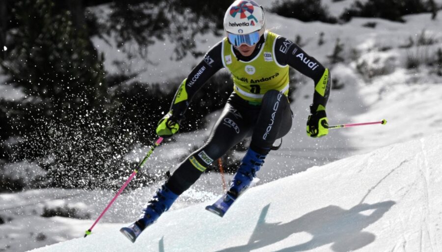 Skiing, Marta Bassino off the podium in Soldeu