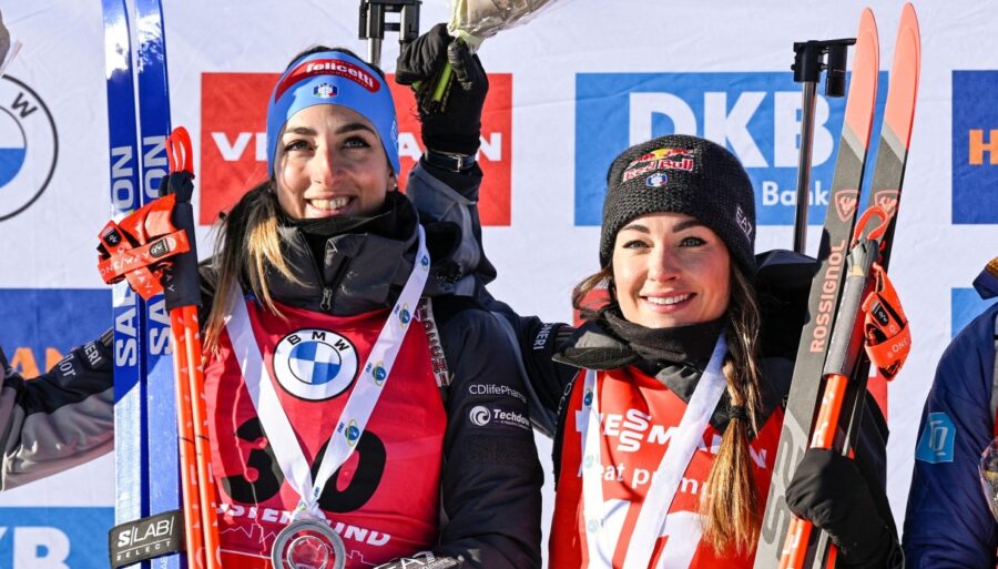 Biathlon, amazing Dorothea Wierer-Lisa Vittozzi one-two punch.