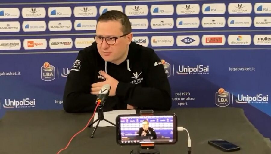 Derthona, Marco Ramondino open-hearted about Olimpia Milano and Virtus Bologna