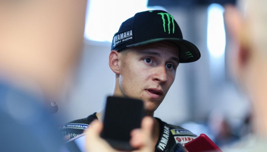 Fabio Quartararo lines up with Martin Sportal.eu