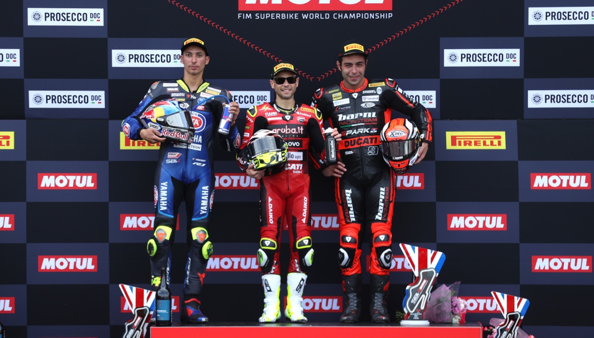 Sbk Donington, Danilo Petrucci celebrates first podium finish - Sportal.eu