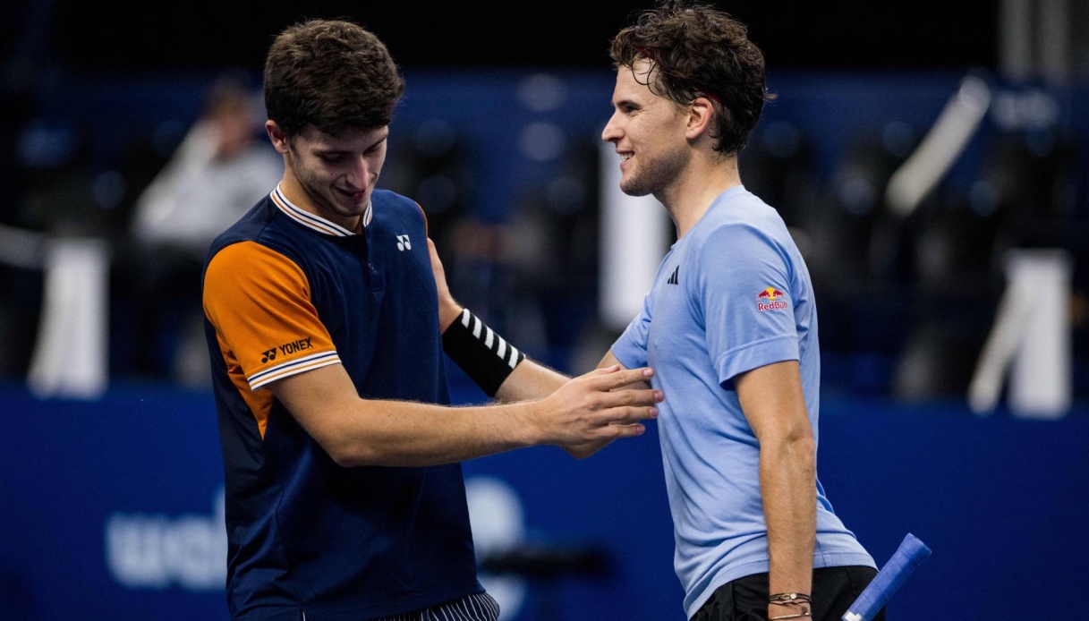 Luca Nardi comes close to achieving a feat but Dominic Thiem wins