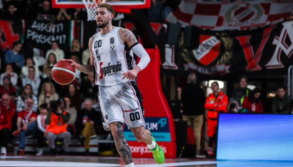 Isaia Cordinier of Virtus Segafredo Bologna in action during Game Two  News Photo - Getty Images