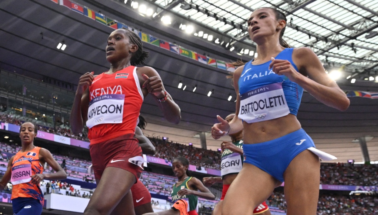 Paris 2024 Olympics, a bronze tinged with yellow for Nadia Battocletti