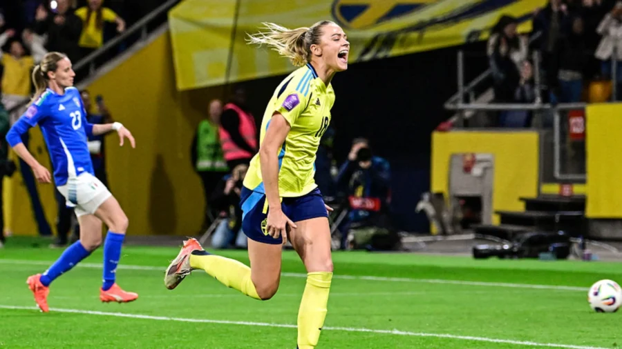 Nations League: Italy women mocked at 95&apos;, Sweden wins on penalty kick