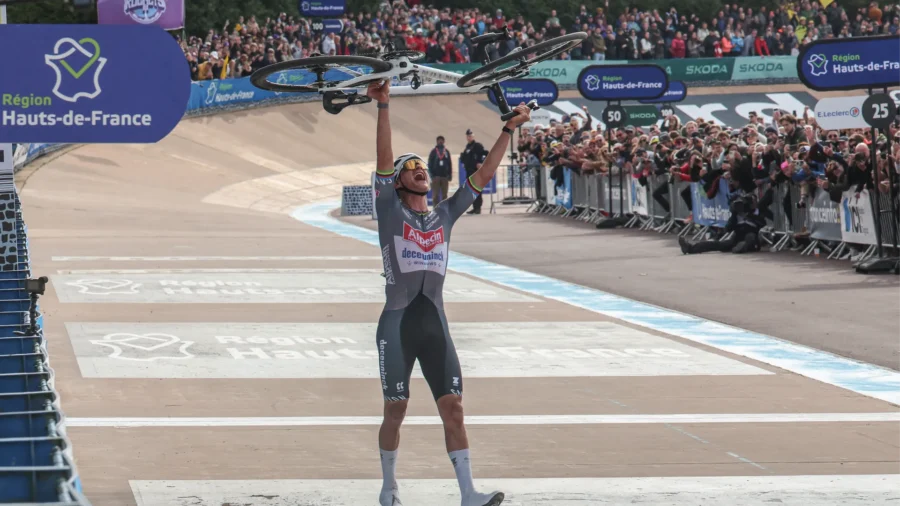 Pogacar falls, Van de Poel triumphs at Paris-Roubaix
