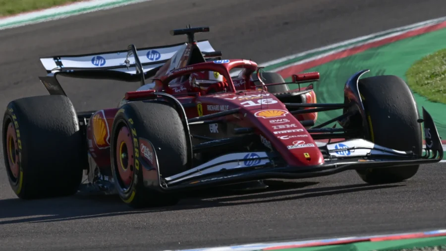 Ferrari, opposing views after first day at Imola for Leclerc and Hamilton