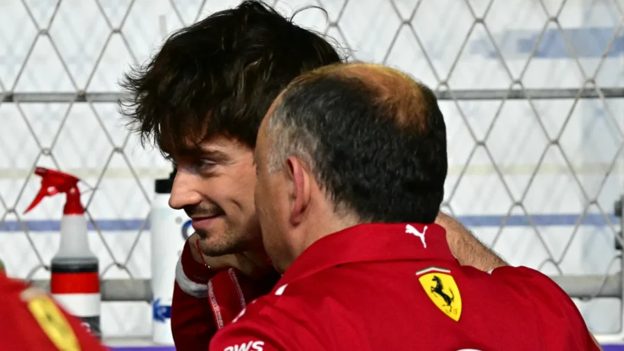 Ferrari, different views of Frederic Vasseur and Charles Leclerc on contrails tactics at Monza