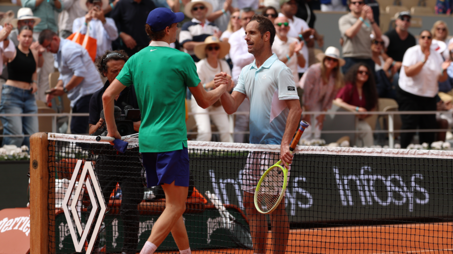 Roland Garros: Sinner beats Gasquet in his last match of his career