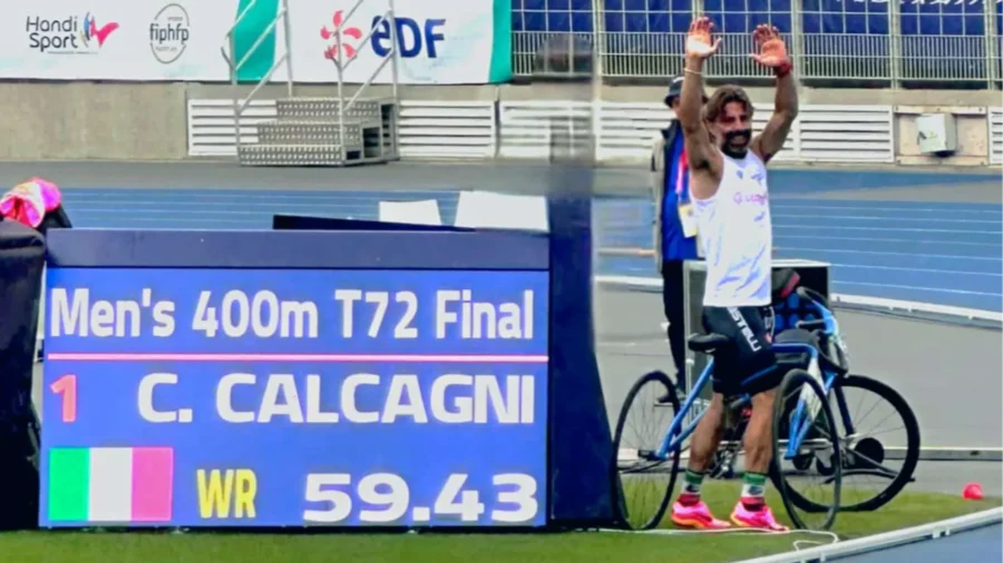 Carlo Calcagni at the Italian Paralympic Absolute Athletics Championships: a challenge not only in sports
