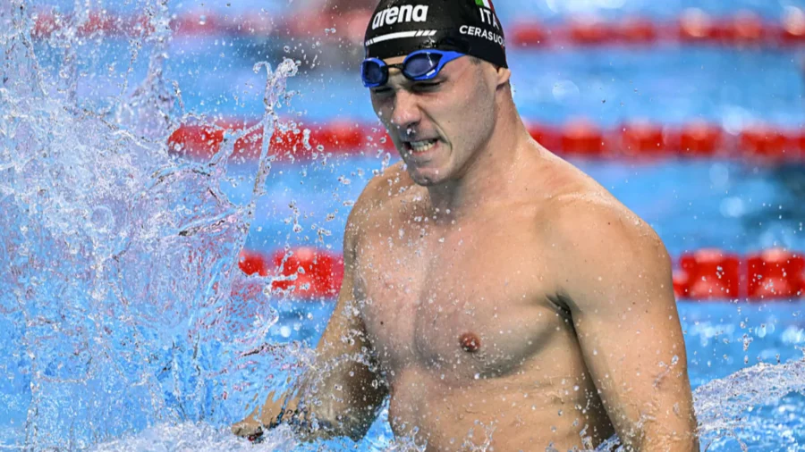 Simone Cerasuolo king of the 50 breaststroke, Pellacani and Santoro also d&apos;oro