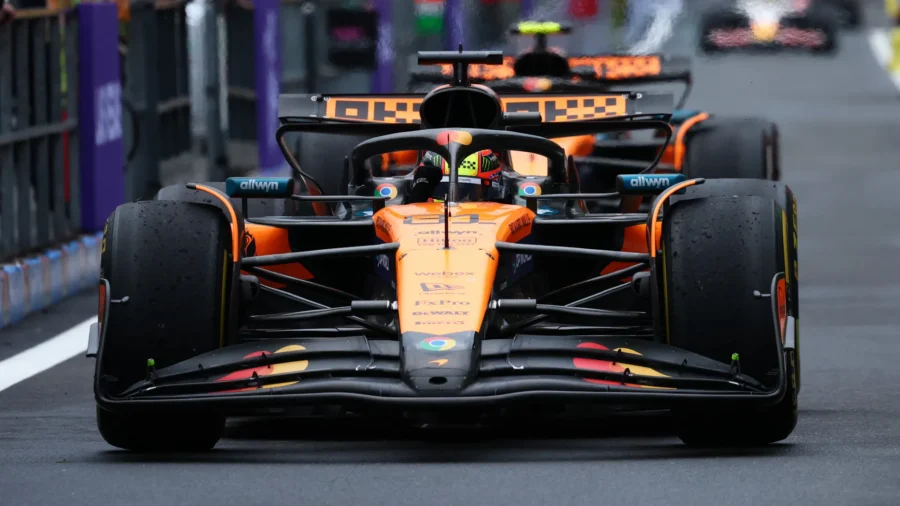 Rain first and then Piastri and McLaren win in Belgium. Third is Leclerc’s Ferrari