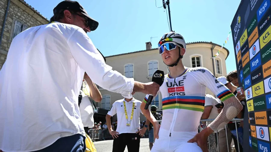 Tadej Pogacar’s touching dedication