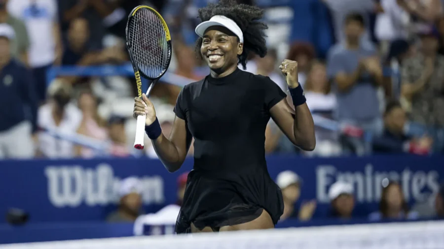 Venus Williams eternal, historic singles victory at age 45