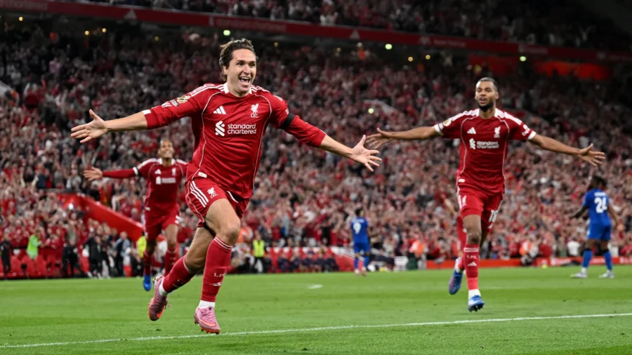 Federico Chiesa drags Liverpool. De Zerbi, flop at first