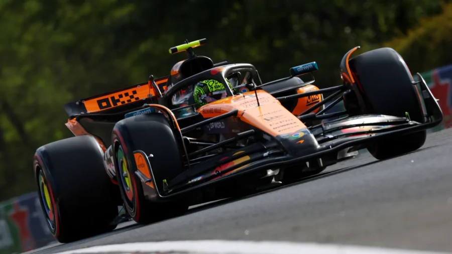 McLarens ahead of Leclerc’s Ferrari also in second free practice, Alonso back on track