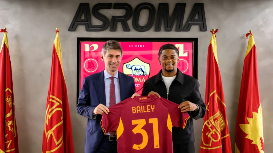 Roma, official Leon Bailey: arrives on loan with right of redemption