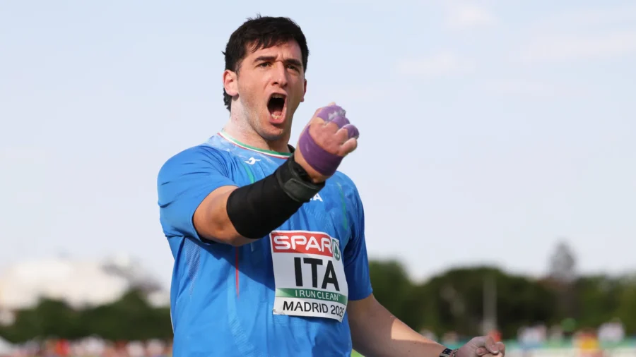 World season record in the weight for Leonardo Fabbri