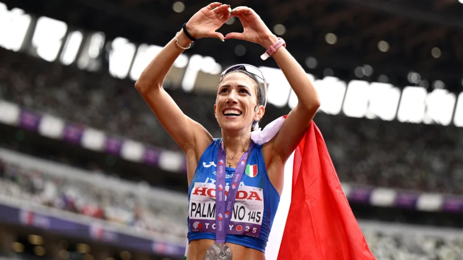 Antonella Palmisano, moved dedication after podium celebration
