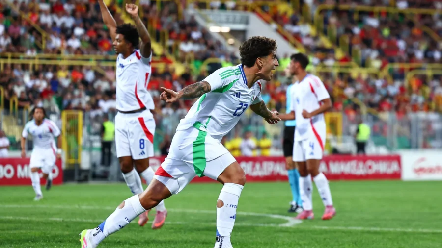 Italy Under 21 wins in 10 in Macedonia and remains on full points