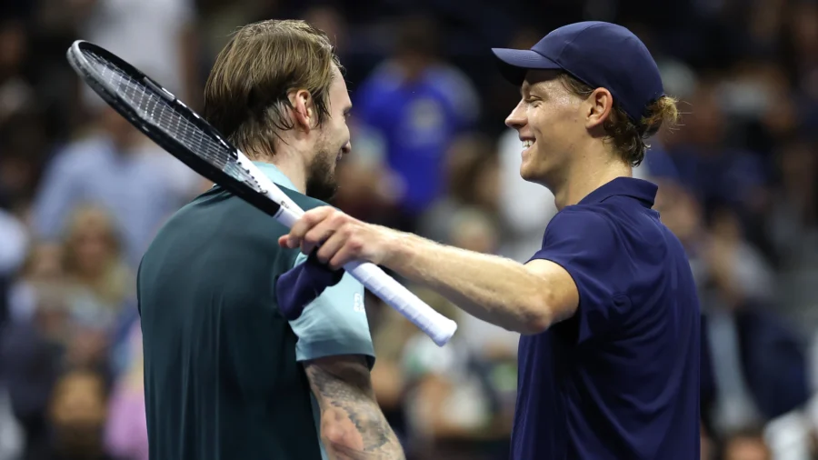 Jannik Sinner and Alexander Bublik: the hilarious final curtain call.