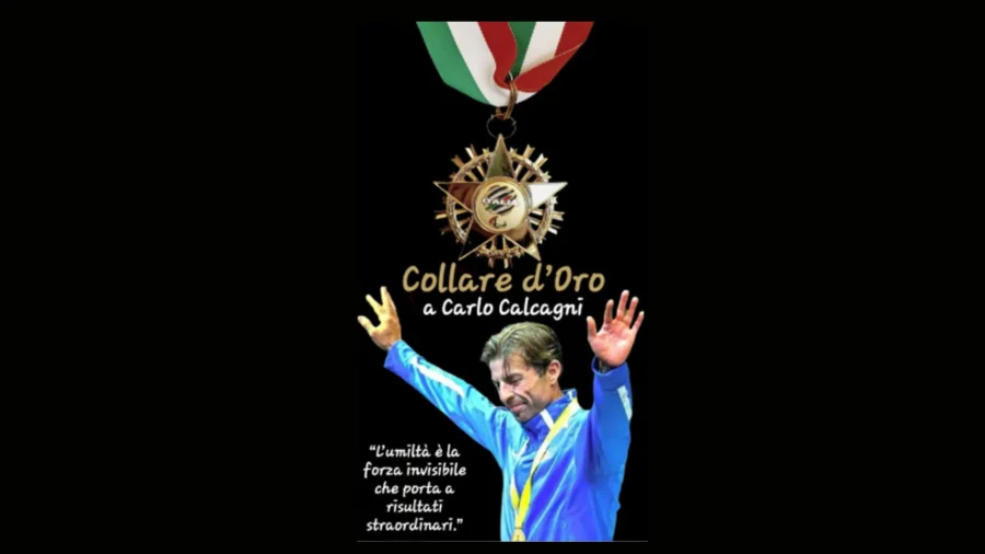 To Carlo Calcagni the "Golden Collar". "Immense privilege, never give up" says