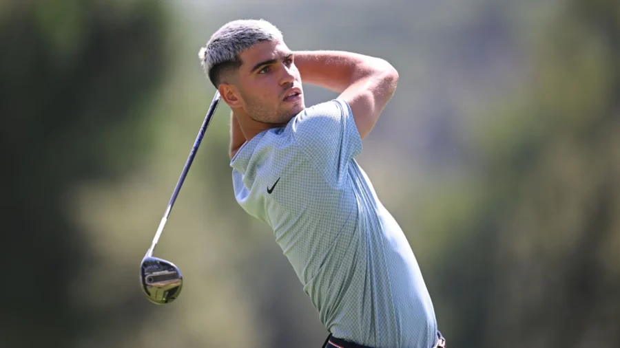 Carlos Alcaraz golfer for a day