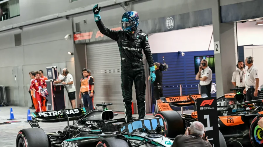 Singapore GP: Russell on pole beats Verstappen and Piastri, Ferrari opaque