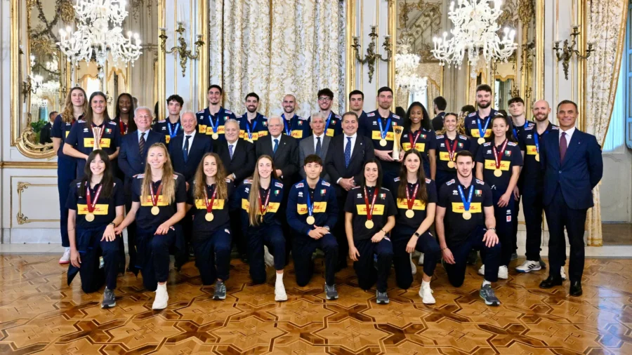 Italvolley, world celebration with President Sergio Mattarella