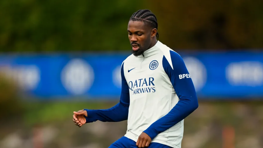 Inter, half training with the group for Marcus Thuram