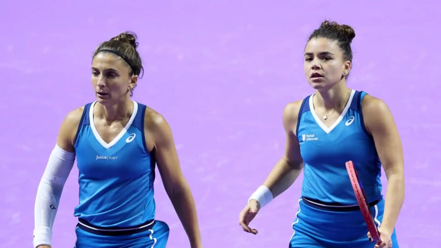 When do Sara Errani and Jasmine Paolini play at the WTA Finals: background with Muhammad/Schuurs