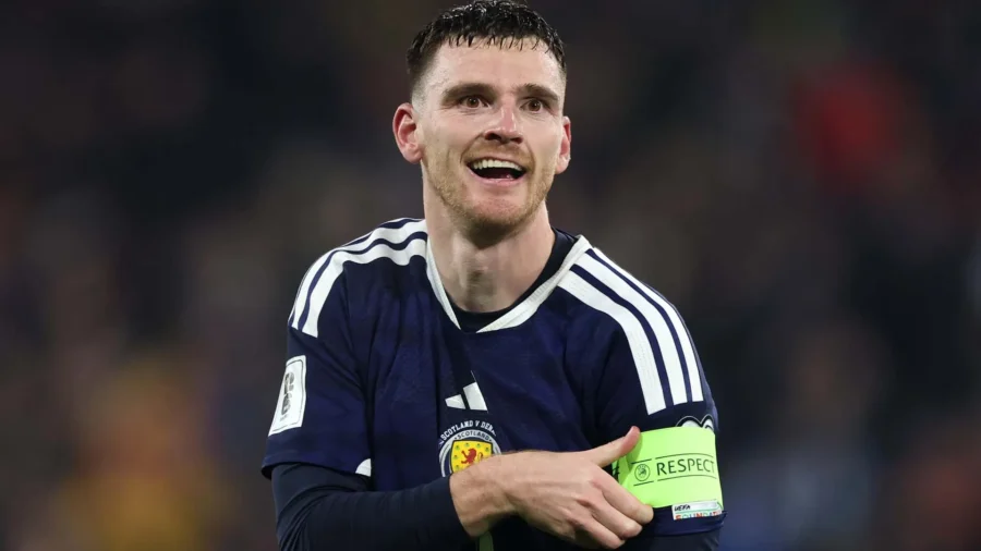 Andy Robertson moves with dedication to Diogo Jota