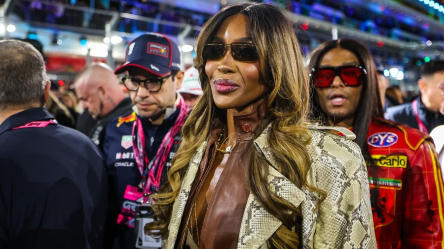 F1: VIP parade at Las Vegas GP, Naomi Campbell is there too