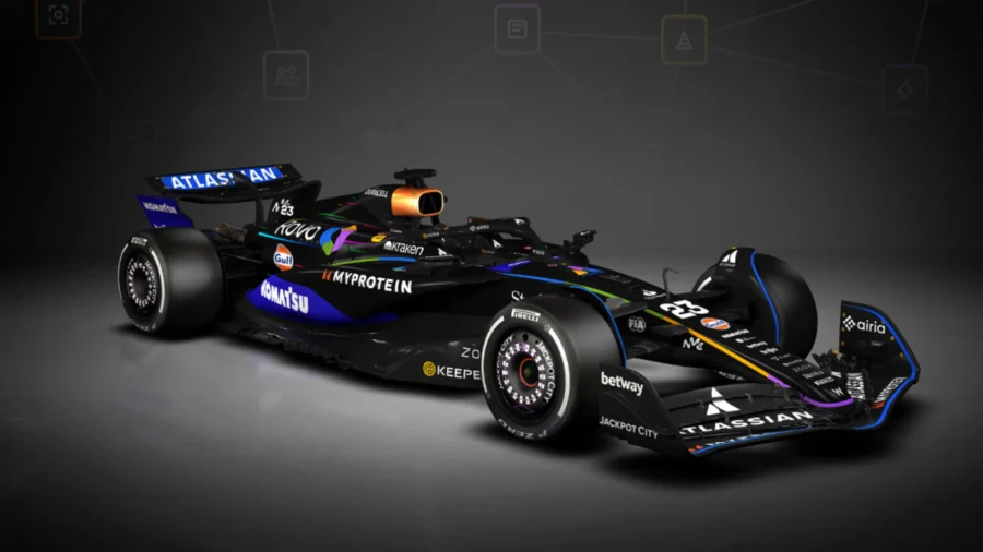 F1, Williams wears black for Las Vegas date