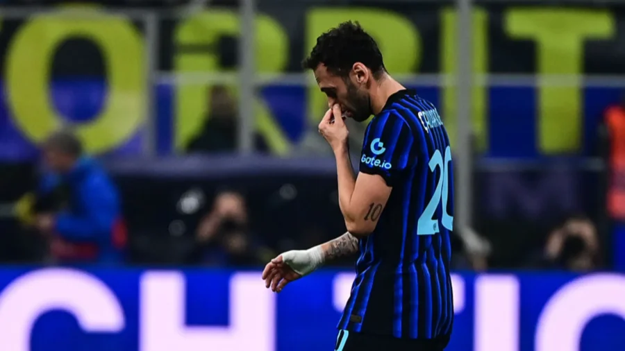 Hakan Calhanoglu and Francesco Acerbi injured, Inter trembles